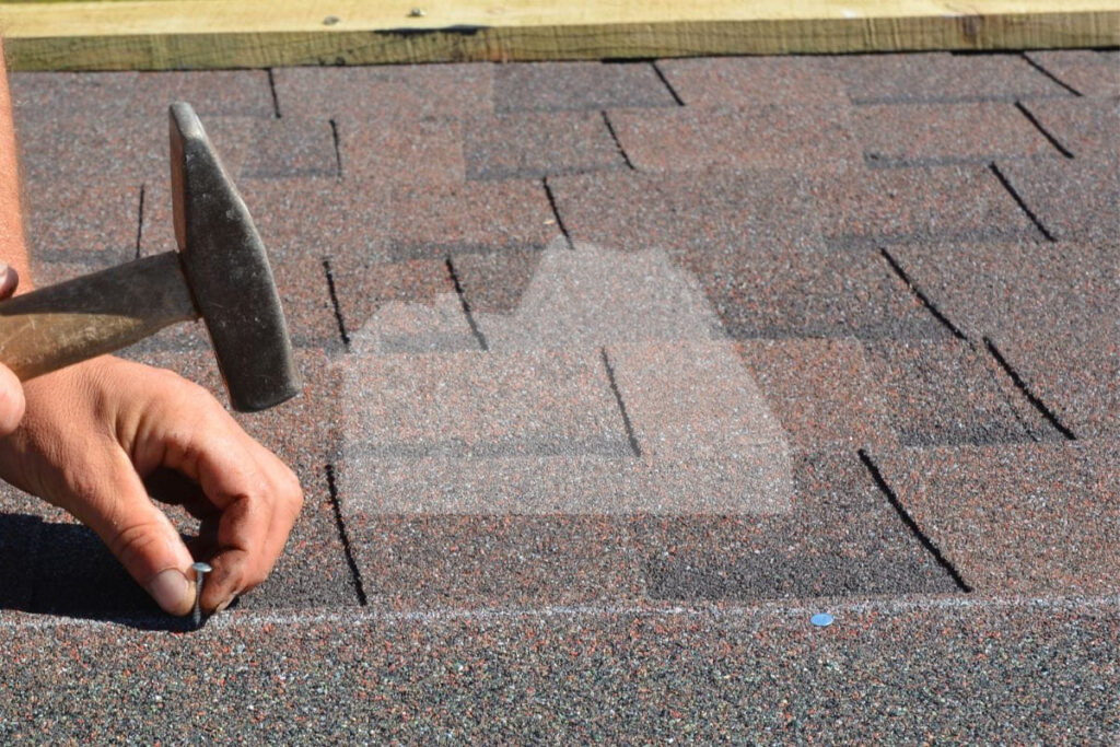 poorly attached shingles
