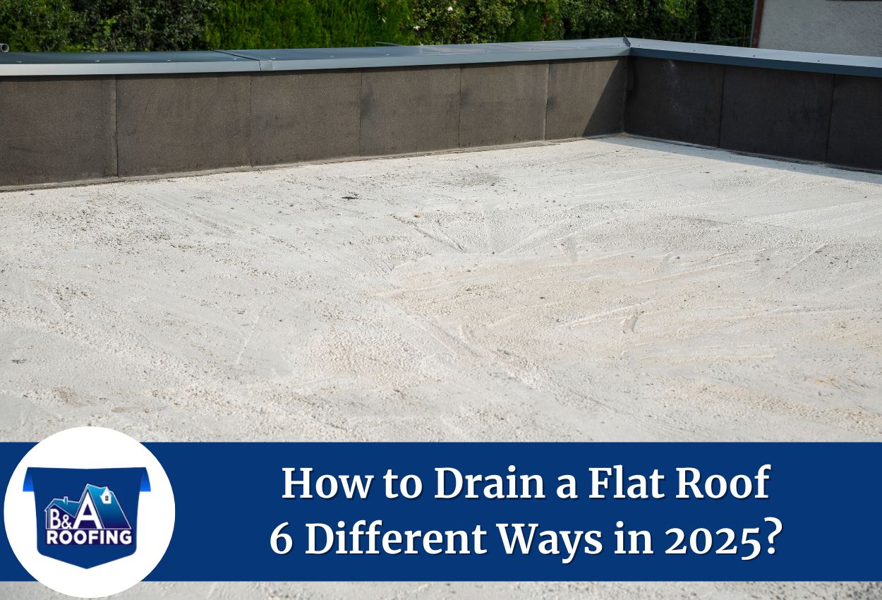 how to drain a flat roof​